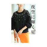 夜空に輝く星空のようなパールデコレーショントップス レディース ファッション | Sawa a la mode | 詳細画像5