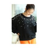 夜空に輝く星空のようなパールデコレーショントップス レディース ファッション | Sawa a la mode | 詳細画像16