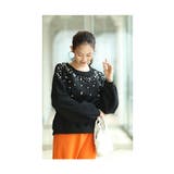 夜空に輝く星空のようなパールデコレーショントップス レディース ファッション | Sawa a la mode | 詳細画像18