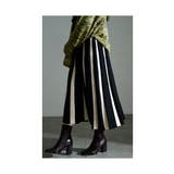 レトロに揺れるストライプ柄Aラインニットスカート レディース ファッション | Sawa a la mode | 詳細画像13