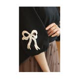 愛らしいオープンリボンのふんわり袖カットソートップス レディース ファッション | Sawa a la mode | 詳細画像16