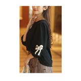 愛らしいオープンリボンのふんわり袖カットソートップス レディース ファッション | Sawa a la mode | 詳細画像18