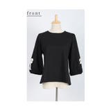 愛らしいオープンリボンのふんわり袖カットソートップス レディース ファッション | Sawa a la mode | 詳細画像20