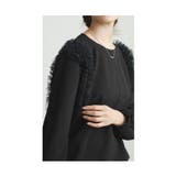 ふわふわフリルチュールのプルオーバートップス レディース ファッション | Sawa a la mode | 詳細画像8