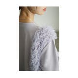 ふわふわフリルチュールのプルオーバートップス レディース ファッション | Sawa a la mode | 詳細画像16