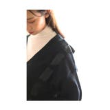 リボンを編みこんだふんわり袖ニットカーディガン レディース ファッション | Sawa a la mode | 詳細画像8 