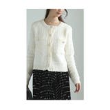 きらり煌くラメツイード風ニットカーディガン レディース ファッション | Sawa a la mode | 詳細画像19 