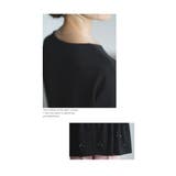 リボンを散りばめた裾フレアパーカートップス レディース ファッション | Sawa a la mode | 詳細画像12