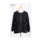 リボンを散りばめた裾フレアパーカートップス レディース ファッション | Sawa a la mode | 詳細画像20