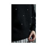 品よく煌めき重なるパール付きワッフルニット レディース ファッション | Sawa a la mode | 詳細画像8