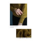 品よく煌めき重なるパール付きワッフルニット レディース ファッション | Sawa a la mode | 詳細画像12