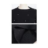 品よく煌めき重なるパール付きワッフルニット レディース ファッション | Sawa a la mode | 詳細画像23