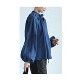 顔周りを華やかに魅せるデニムボウタイブラウス レディース ファッション | Sawa a la mode | 詳細画像14