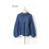 顔周りを華やかに魅せるデニムボウタイブラウス レディース ファッション | Sawa a la mode | 詳細画像20