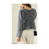 煌きビジューとパールのフェザーニットカーディガン レディース ファッション | Sawa a la mode | 詳細画像7 