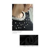 首元に輝き放つパールネックリブニットトップス レディース ファッション | Sawa a la mode | 詳細画像12