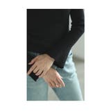 首元に輝き放つパールネックリブニットトップス レディース ファッション | Sawa a la mode | 詳細画像17