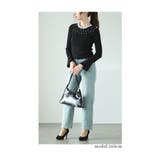 首元に輝き放つパールネックリブニットトップス レディース ファッション | Sawa a la mode | 詳細画像18