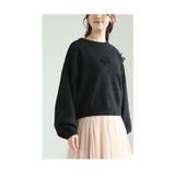 ふわり柔らかなウールタッチリボン付きプルオーバー レディース ファッション | Sawa a la mode | 詳細画像19
