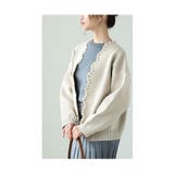 パールの輝きが女性らしいきれいめニットカーディガン レディース ファッション | Sawa a la mode | 詳細画像14 