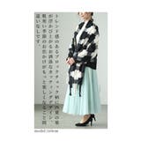 四葉の葉が浮かび上がるふわふわチェックストール レディース ファッション | Sawa a la mode | 詳細画像6