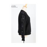 パールを纏ったフリルが流れるトレーナートップス レディース ファッション | Sawa a la mode | 詳細画像21