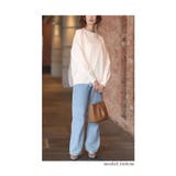 ふんわり抜け感が今っぽいチュールドッキングニットトップス レディース ファッション | Sawa a la mode | 詳細画像12
