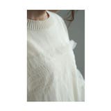 ふんわり抜け感が今っぽいチュールドッキングニットトップス レディース ファッション | Sawa a la mode | 詳細画像13