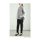 ふんわり抜け感が今っぽいチュールドッキングニットトップス レディース ファッション | Sawa a la mode | 詳細画像16