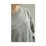 ふんわり抜け感が今っぽいチュールドッキングニットトップス レディース ファッション | Sawa a la mode | 詳細画像18
