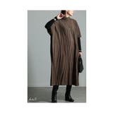 流れるケーブル模様ハイネックニットチュニック レディース ファッション | Sawa a la mode | 詳細画像3