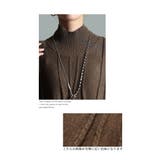 流れるケーブル模様ハイネックニットチュニック レディース ファッション | Sawa a la mode | 詳細画像4