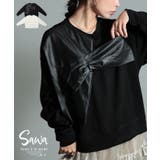 スパイシーをMIXする異素材リボンプルオーバー レディース ファッション | Sawa a la mode | 詳細画像1