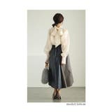切替バイカラーのモードなアシンメトリーレザースカート レディース ファッション | Sawa a la mode | 詳細画像18