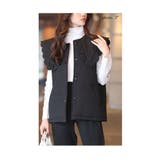 可愛さ引き立つビックカラーの中綿キルティングベスト レディース ファッション | Sawa a la mode | 詳細画像3