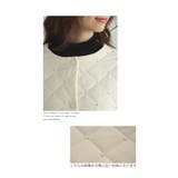 「パール×ペプラム」中綿キルティングジャケット レディース ファッション | Sawa a la mode | 詳細画像4