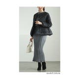 「パール×ペプラム」中綿キルティングジャケット レディース ファッション | Sawa a la mode | 詳細画像14