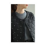 「パール×ペプラム」中綿キルティングジャケット レディース ファッション | Sawa a la mode | 詳細画像15