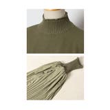 上品にオトナ映えする異素材プリーツ袖ニット レディース ファッション | Sawa a la mode | 詳細画像23