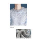 上品さが奏で合う花柄ラメシャギーニット レディース ファッション | Sawa a la mode | 詳細画像4