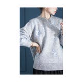 上品さが奏で合う花柄ラメシャギーニット レディース ファッション | Sawa a la mode | 詳細画像7