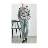 こなれた大人の可愛さ溢れるリボン柄ニットプルオーバー レディース ファッション | Sawa a la mode | 詳細画像18