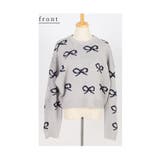 こなれた大人の可愛さ溢れるリボン柄ニットプルオーバー レディース ファッション | Sawa a la mode | 詳細画像20