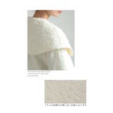 ぽこぽこ浮き出るバラ模様のビックカラーキルティングジャケット レディース | Sawa a la mode | 詳細画像4