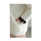 ぽこぽこ浮き出るバラ模様のビックカラーキルティングジャケット レディース | Sawa a la mode | 詳細画像9