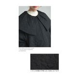 ぽこぽこ浮き出るバラ模様のビックカラーキルティングジャケット レディース | Sawa a la mode | 詳細画像12