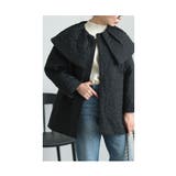 ぽこぽこ浮き出るバラ模様のビックカラーキルティングジャケット レディース | Sawa a la mode | 詳細画像13