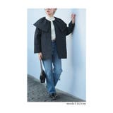ぽこぽこ浮き出るバラ模様のビックカラーキルティングジャケット レディース | Sawa a la mode | 詳細画像18