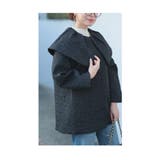 ぽこぽこ浮き出るバラ模様のビックカラーキルティングジャケット レディース | Sawa a la mode | 詳細画像19