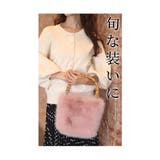 お洒落なバンブーハンドルのエコファーバッグ レディース ファッション | Sawa a la mode | 詳細画像5